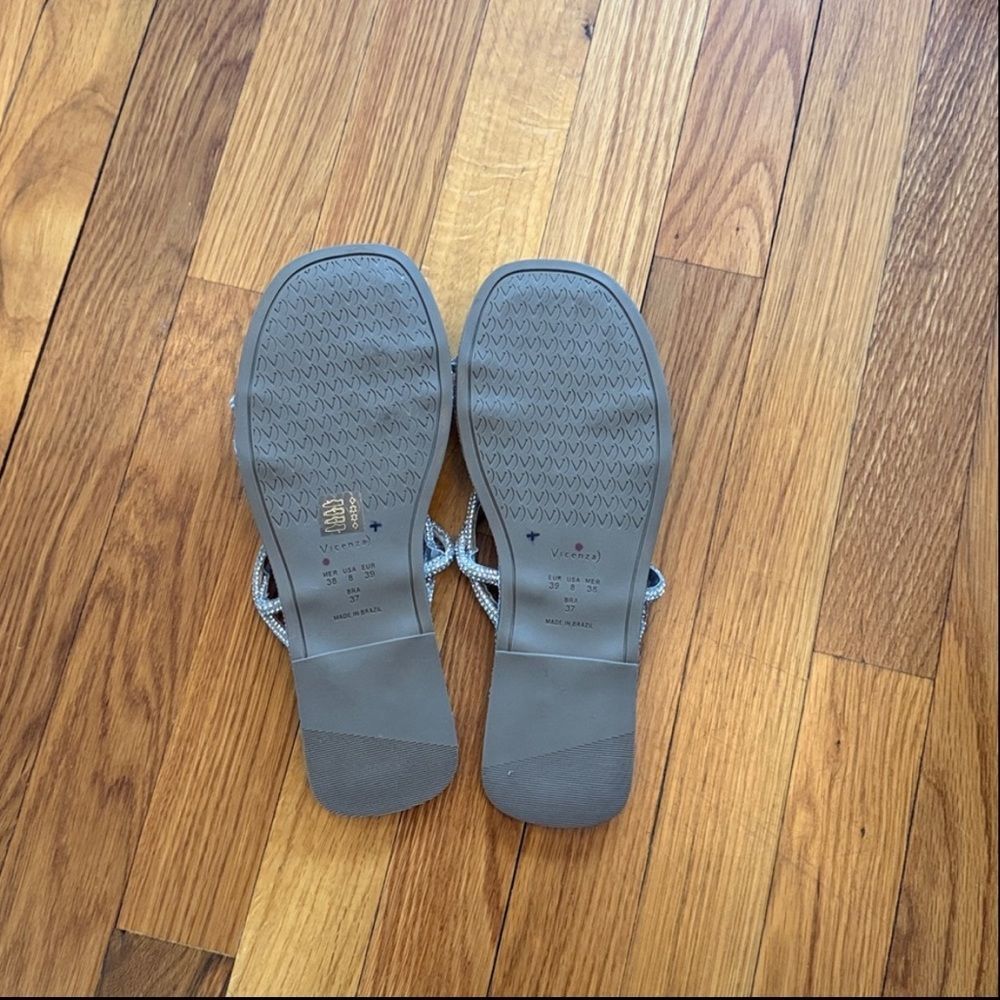 New Free People x Vincenza After Party Slip-On Sandals Size 8 - Picture 4 of 5